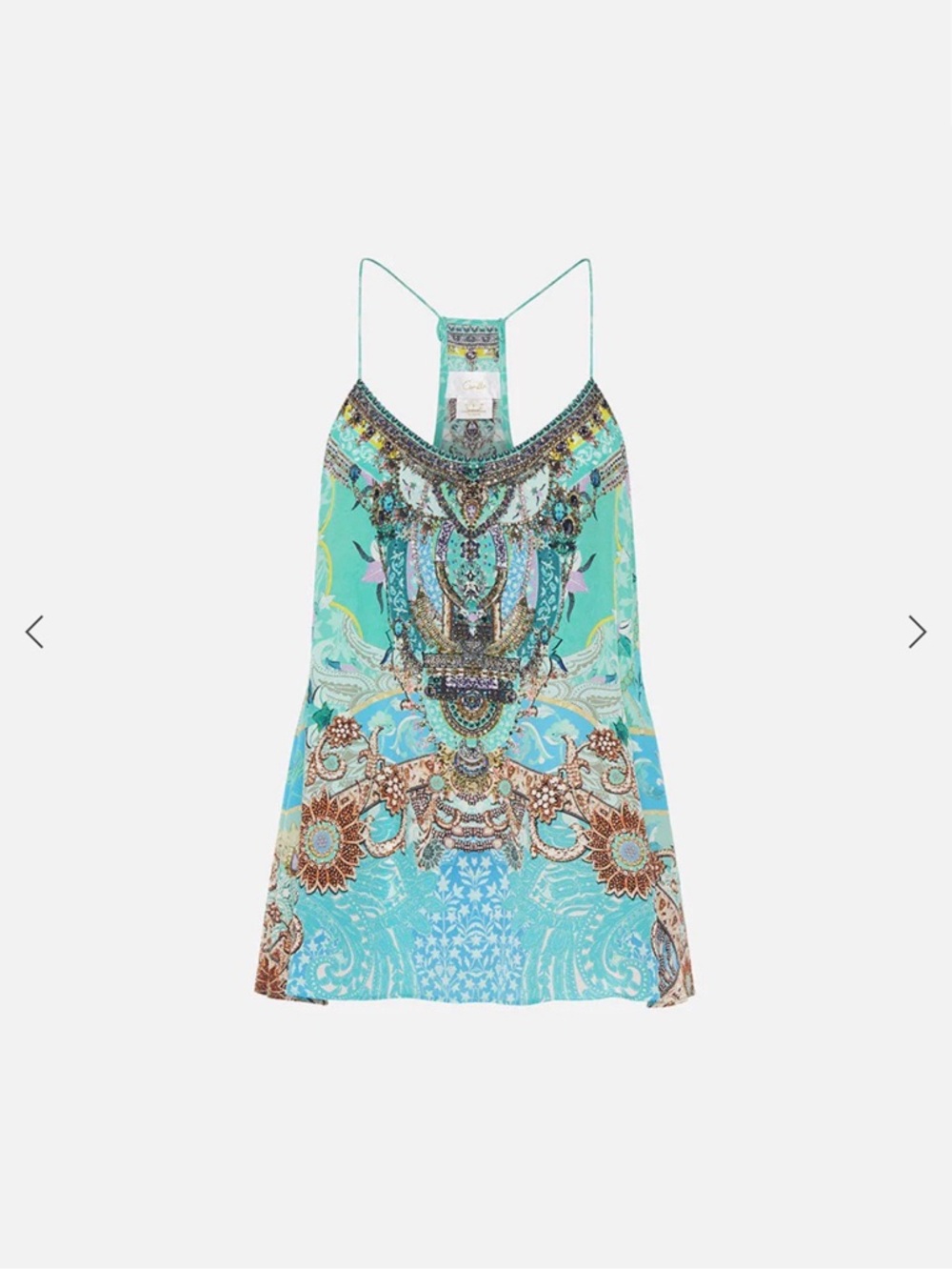 NWT Camilla Turn Back Time T Back Shoestring Top AND Skirt